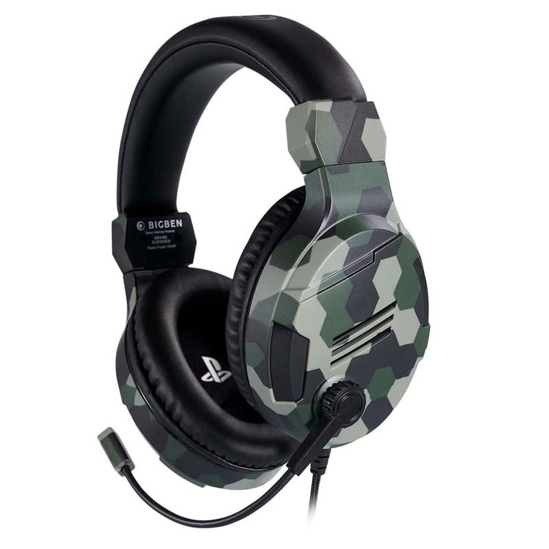 Micro Casque Gaming Bigben pour PS4 Vert Militaire en Tunisie