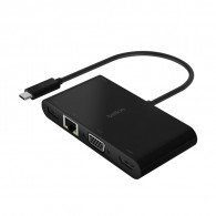 Adaptateur Belkin USB-C 4En1 Noir En Tunisie