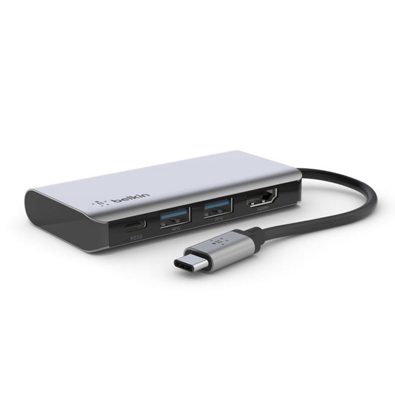 Adaptateur Belkin USB-C 4En 1 Silver En Tunisie