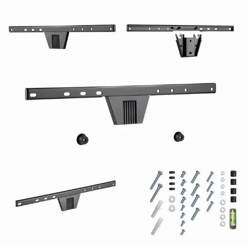Support Tv Mural Gembird WM-S80F-01 Pour TV 37''- 80'' Noir en Tunisie
