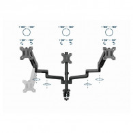 Support De Bureau Gembird MA-DA3-01 17"- 27" Noir