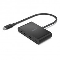 Adaptateur Belkin USB-C Vers 4 ports USB-C Noir En Tunisie
