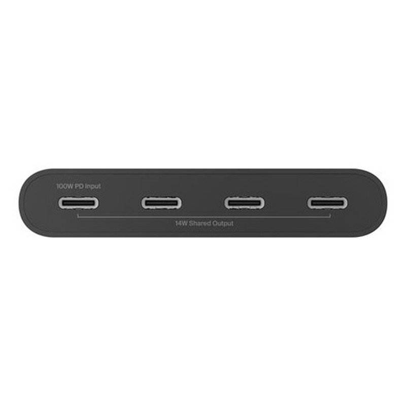 Adaptateur Belkin USB-C Vers 4 ports USB-C Noir En Tunisie