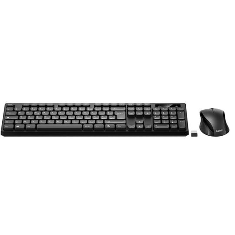 Ensemble Clavier & Souris Sans Fil Belkin BBZ010fr Azerty Noir En Tunisie