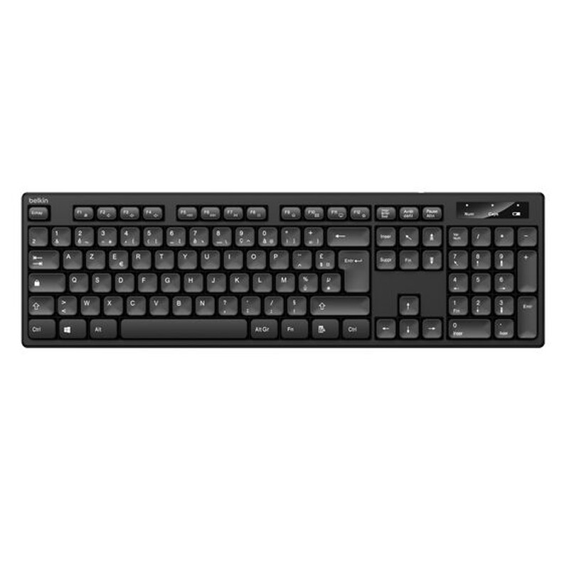 Ensemble Clavier & Souris Sans Fil Belkin BBZ010fr Azerty Noir En Tunisie