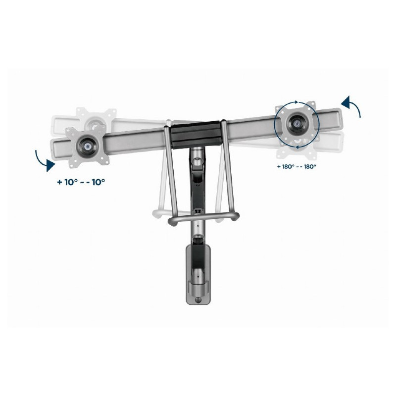 Support De Bureau Gembird MA-WA3-01 17"- 27" Noir en Tunisie