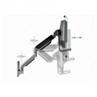 Support De Bureau Gembird MA-WA3-01 17"- 27" Noir en Tunisie