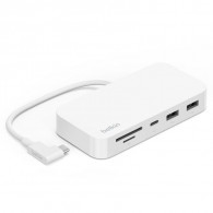 Adaptateur Belkin USB-C 6 En1 Avec Support Blanc En Tunisie