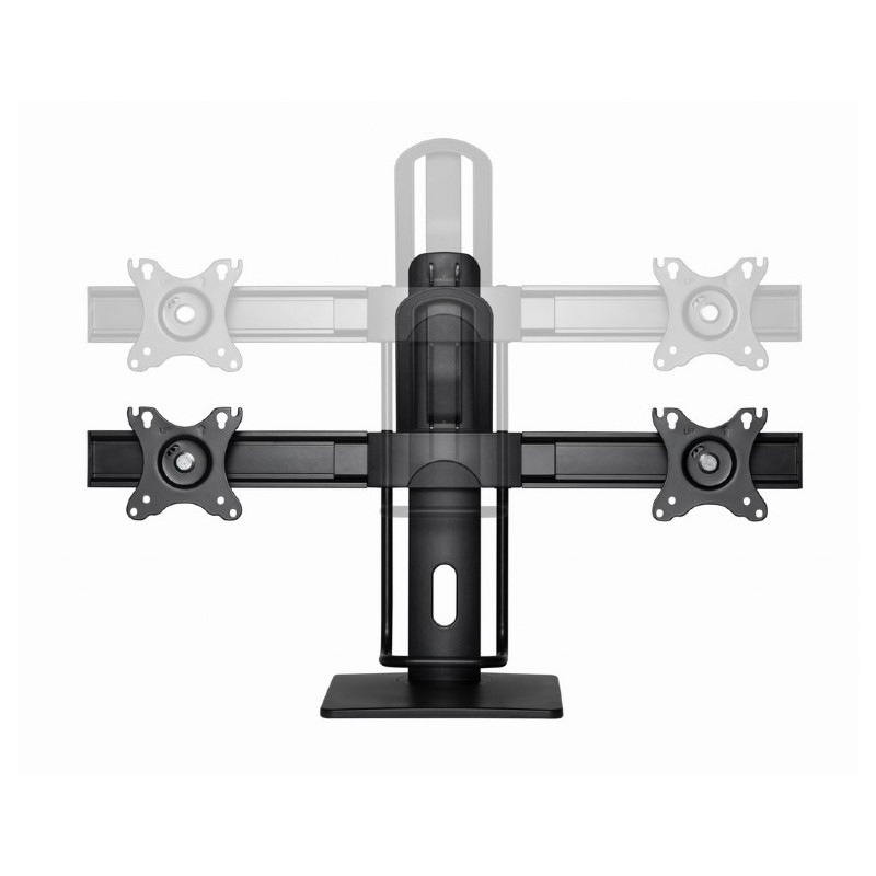 Support De Bureau Gembird MS-D2-01 17"-27" Noir en Tunisie