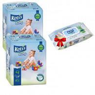 Couches Bébé Kotis Premium T4 24 Pièces Maxi Eco en Tunisie