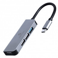 Hub USB Gembird 4EN1 USBA/USB-C Vers USB-A Silver en Tunisie
