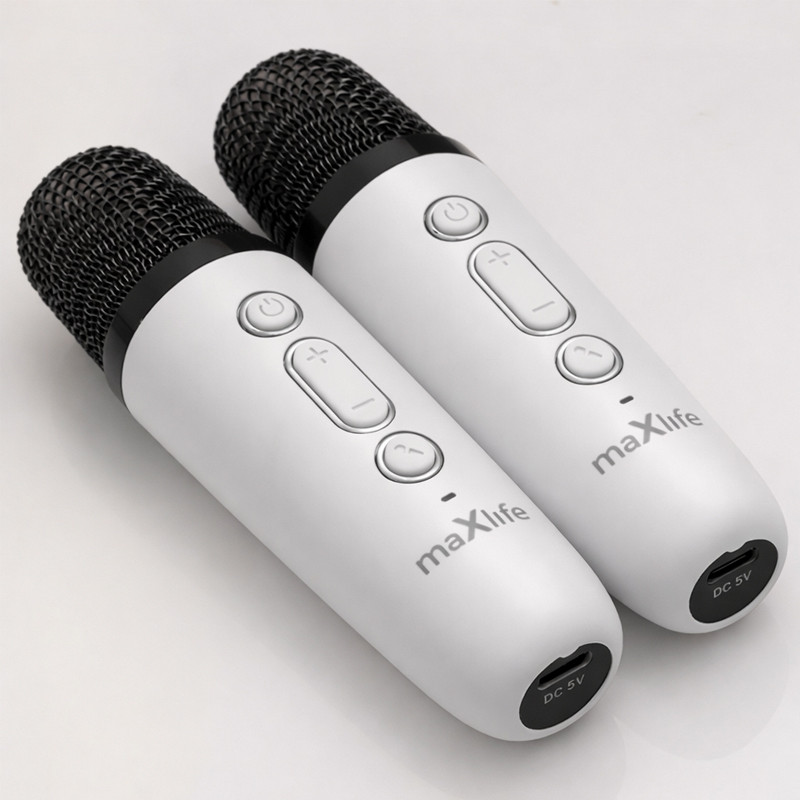 Enceinte karaoké Bluetooth Maxlife MXKS-200 Blanc en Tunisie