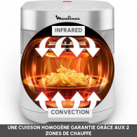 Air Fryer Moulinex Easy Fry Infrared EZ831GF0 2020W 7L Gris en Tunisie