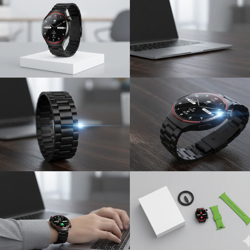 Montre Connectée Wisme WS-X2 Noir En Tunisie