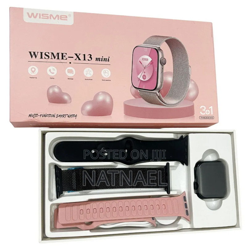 Montre Connectée Wisme X13-MINI Rose En Tunisie