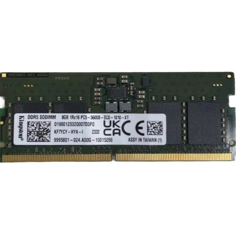 Barrette Mémoire Kingston 8Go DDR5 5600MHz SO-DIMM En Tunisie
