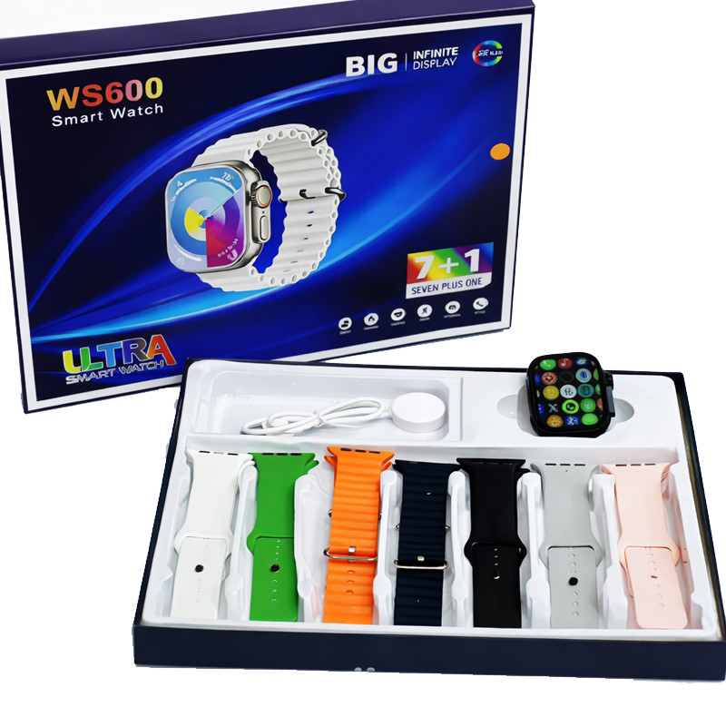 Kit Montre Connectée Ultra 7En1 + Ecouteur Sans Fil en Tunisie