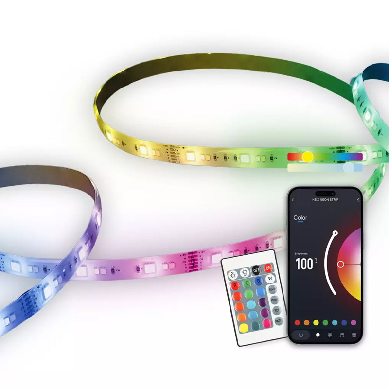 Bande LED KSIX 5M 16 couleurs RGB Avec Télécommande en Tunisie