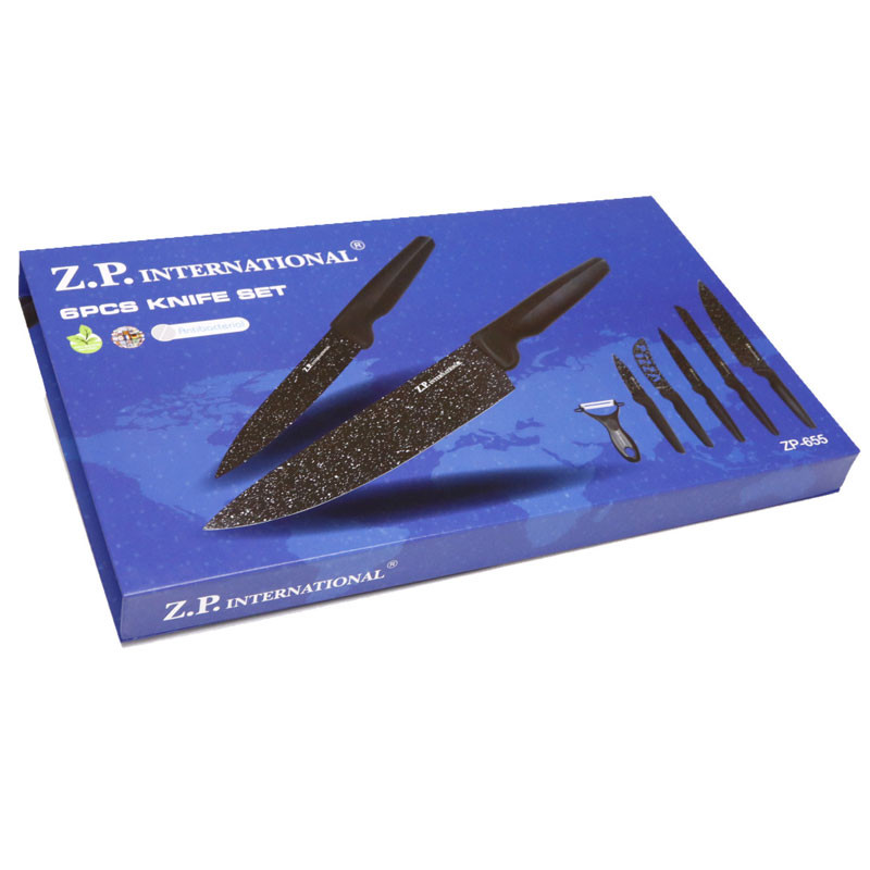 Set De Couteaux Prova PC-217 6 Pièces Noir en Tunisie