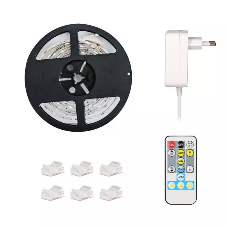 Bande Smart LED KSIX 5M 1000 lumens CCT Blanc Avec Télécommande en Tunisie