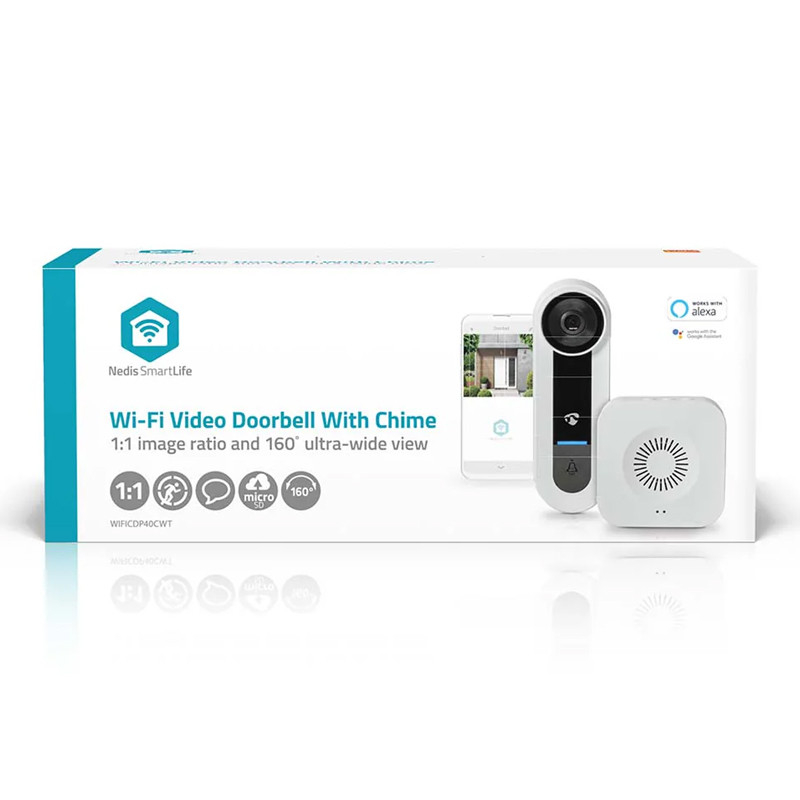 Sonnette vidéo Nedis SmartLife Wi-Fi Blanc en Tunisie