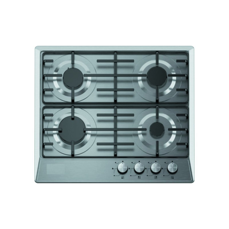 PLAQUE  GOLD 4 FEUX  INOX GRILLES  EN FONTE BRÛLEURS
