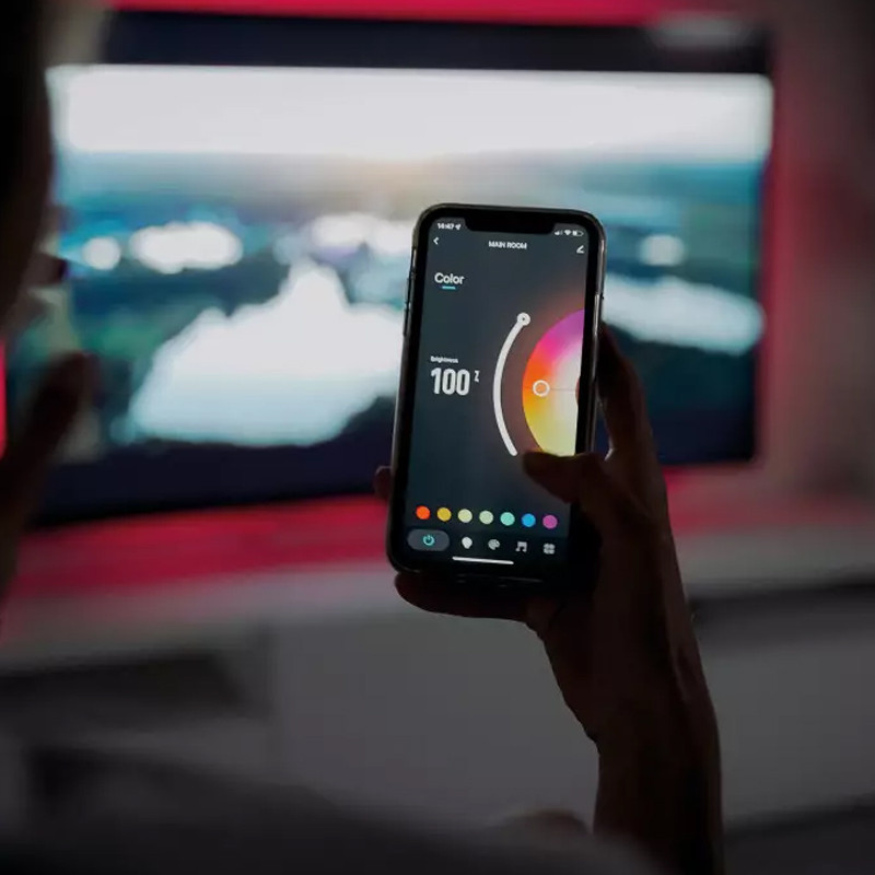 Bande LED TV Colorée KSIX 16 Couleurs RGB  Avec Télécommande en Tunisie