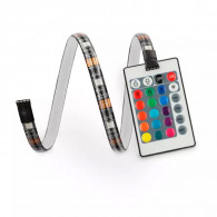 Bande LED TV Colorée KSIX 16 Couleurs RGB  Avec Télécommande en Tunisie