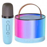 Haut Parleur Bluetooth K52 Mini Portable Karaoké Bleu En Tunisie