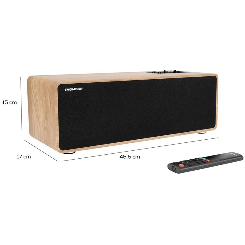 Haut Parleur Bluetooth Thomson Résidentielle Cosy WS852 150W Bois en Tunisie