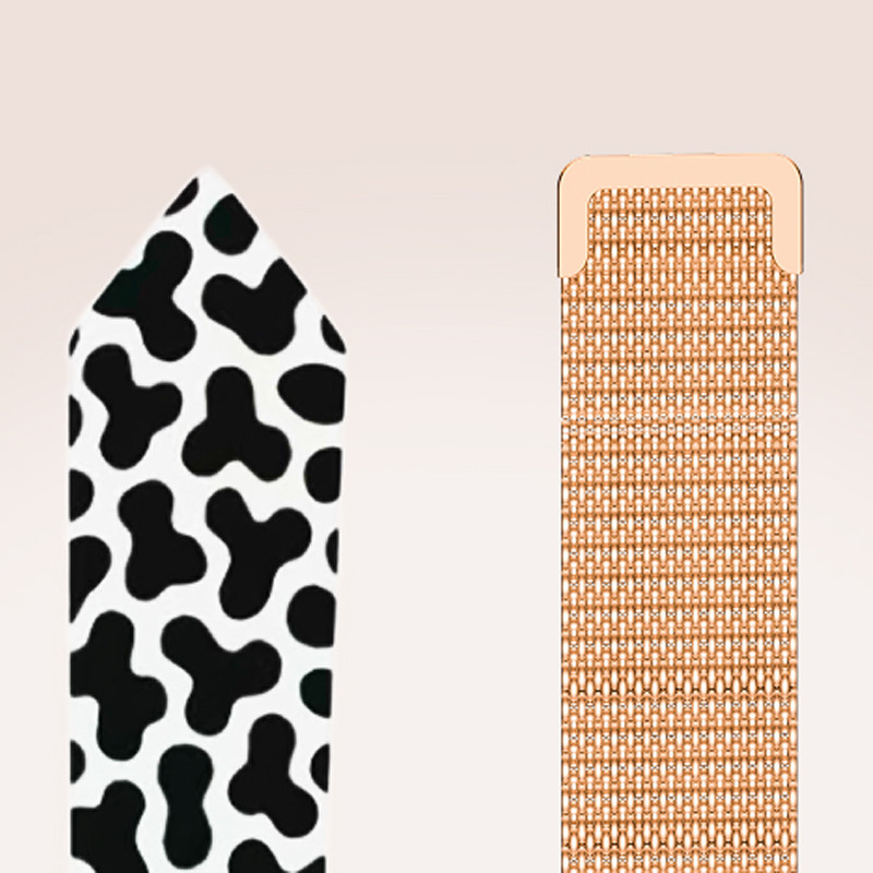 Montre Connectée Forever Lucca SB-370 Rose Gold + Bracelet Patchwork en Tunisie