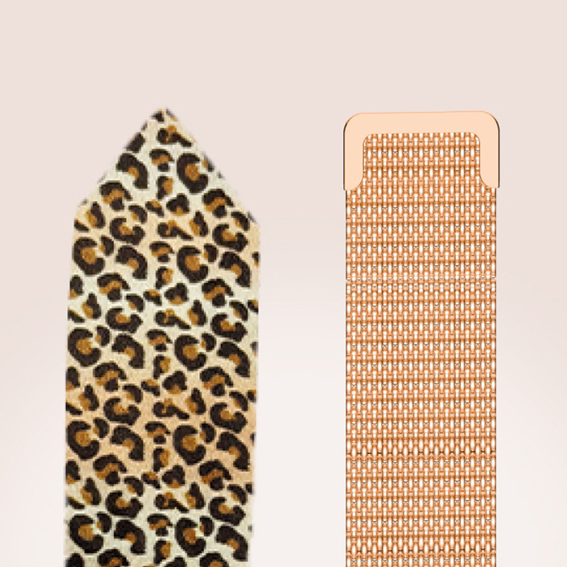 Montre Connectée Forever Lucca SB-370 Rose Gold + Bracelet Léopard en Tunisie