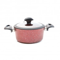 Batterie de Cuisine Falez 53 Pièces Granite Rouge EN Tunisie