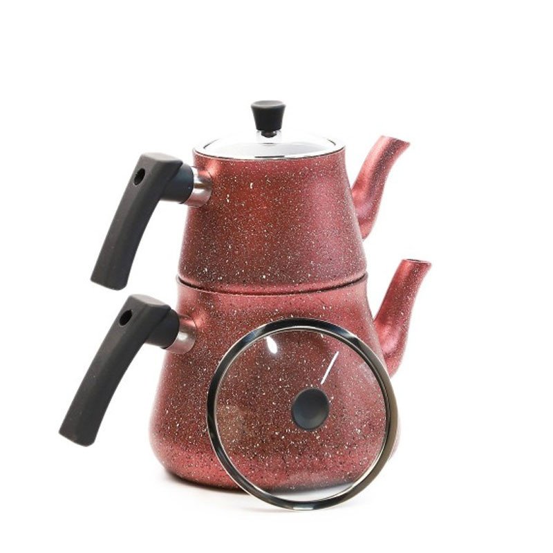 Batterie de Cuisine Falez 53 Pièces Granite Rouge EN Tunisie