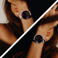 Montre Connectée Forever Lucca SB-370 Rose Gold + Bracelet Patchwork en Tunisie