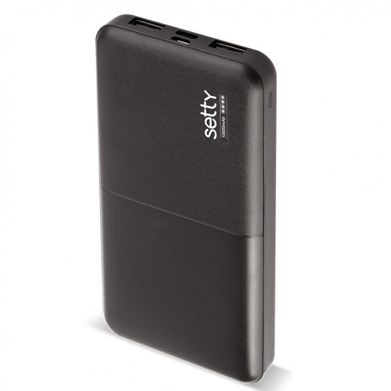 Power Bank Setty 10 000 mAh Noir En Tunisie