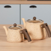 Batterie de Cuisine Falez 50 Pièces Granite Beige & Marron en Tunisie