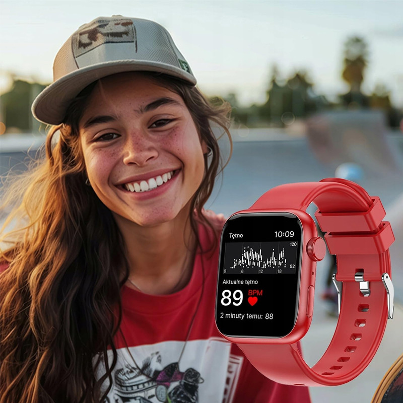 Montre Connectée Forever IGo Watch 3 JW-500 Rouge en Tunisie