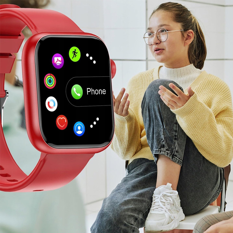 Montre Connectée Forever IGo Watch 3 JW-500 Rouge en Tunisie