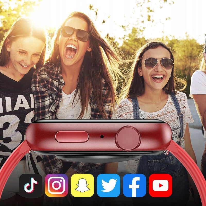 Montre Connectée Forever IGo Watch 3 JW-500 Rouge en Tunisie