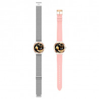 Montre Connectée Ksix Lya Silver + Bracelet Rose en Tunisie