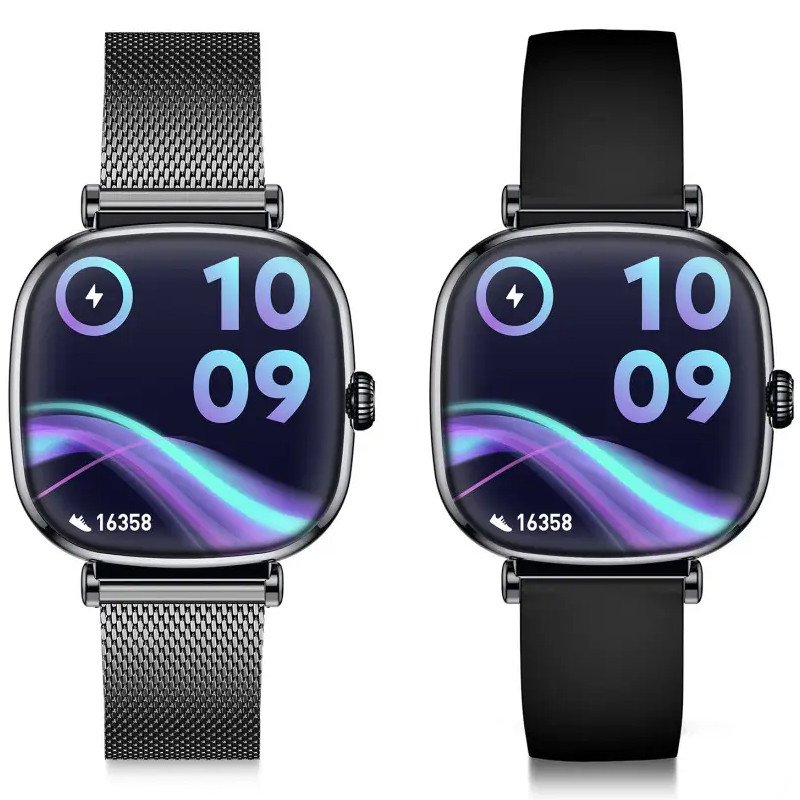 Montre Connectée Ksix Iria Noir + Bracelet Noir en Tunisie