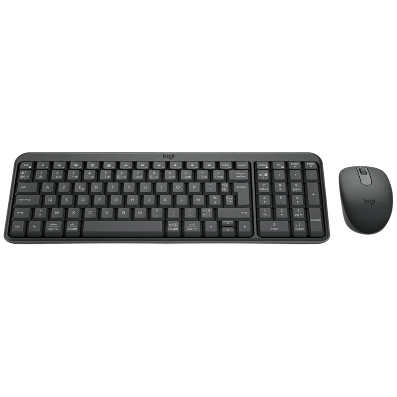 Pack Clavier et Souris Sans Fil Logitech MK250 Graphite  en Tunisie