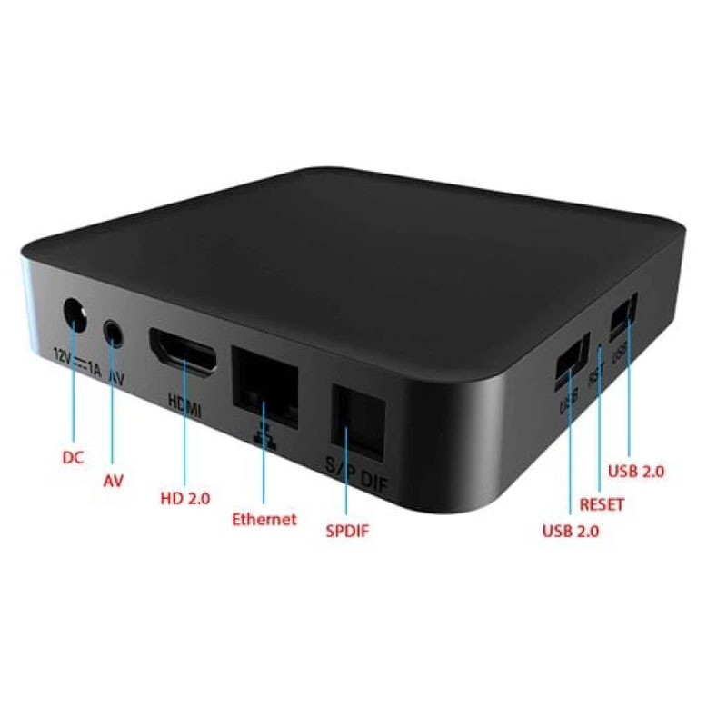 Box TV Android Dcolor GD2 2G 32G Noir en Tunisie