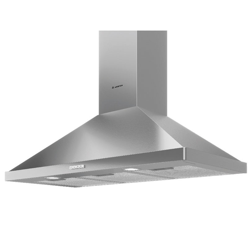 Hotte Cheminée Ariston AHPN94FLMX1 90Cm Inox en Tunisie
