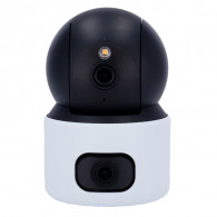 Caméra De Surveillance Interne Uniarch Dome IP Double Objectif 6 MP (3 MP + 3 MP) Blanc