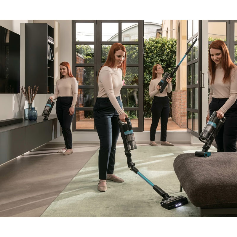Aspirateur Balai Sans Fil Hoover Petflexi 165W Noir & Turquoise en Tunisie