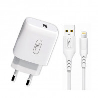 Chargeur Sky Dolphin SC22E Lightning Smart Charge Blanc en Tunisie