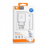 Chargeur Wuw T81 20W Lighting Avec Câble Blanc En Tunisie