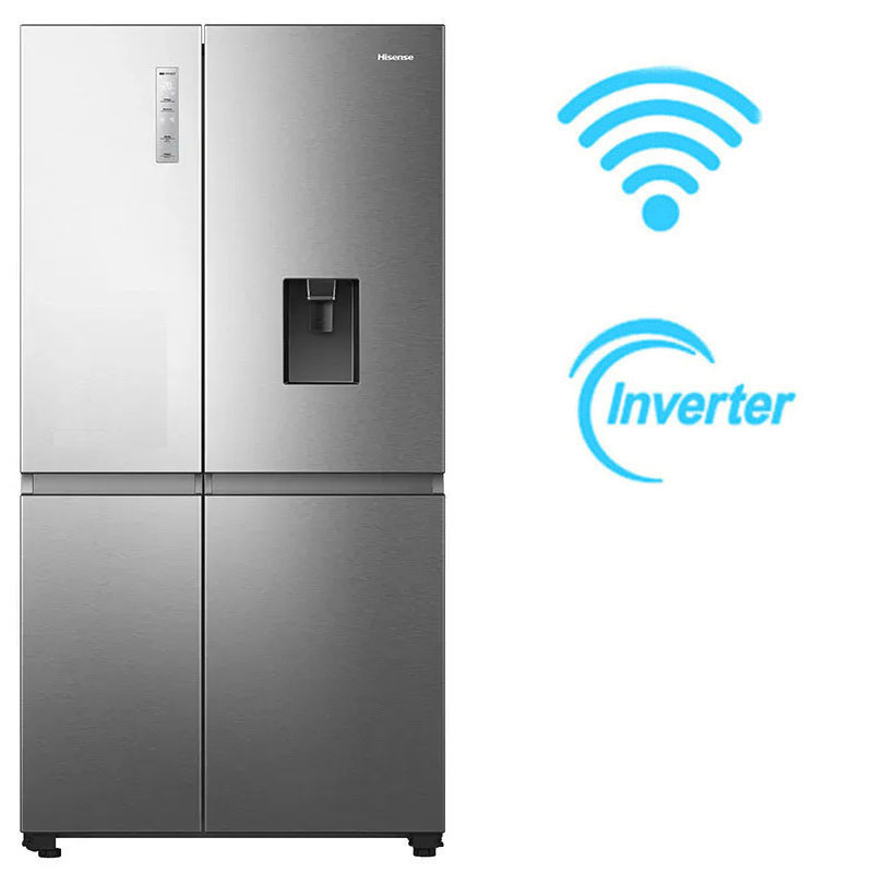 Réfrigérateur Side By Side Hisense Inverter RS5P668NMC 637L NoFrost Inox EN Tunisie